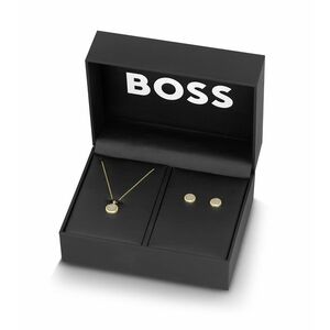 Hugo Boss Hugo Boss Luxus aranyozott ékszerszett Medallion 1570149 (nyaklánc, fülbevaló) kép