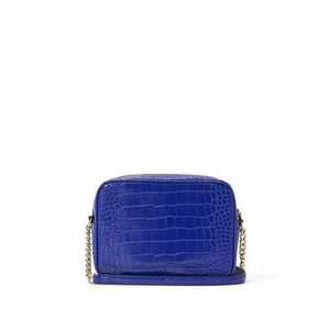 Táska, Victoria's Secret, The Victoria Top Zip Crossbody, Sapphire Croc kép