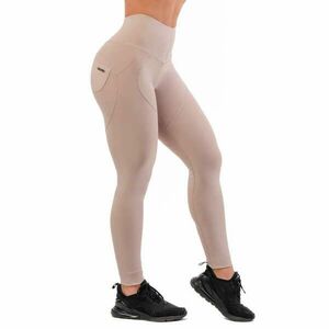 Női leggings magas derékkal Nebbia Lifting Effect Bubble Butt 587 Krémszínű L kép