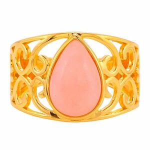 Arannyal Bevont Ezüst Gyűrű Rózsaszínű Opállal, PCY8705/57 kép