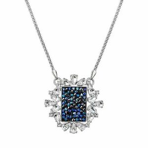 BAROQUE ROCK- Kézzel készített Swarovski kristályos nyaklánc - BERMUDA BLUE - kék kép