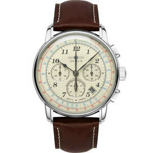 Zeppelin 7624-5 Los Angeles LZ126 automatic chrono 42mm kép