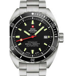 Swiss Military SMA34100.01 Diver Titanium Automatic 42mm 30ATM kép