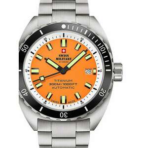 Swiss Military SMA34100.04 Diver Titanium Automatic 42mm 30ATM kép