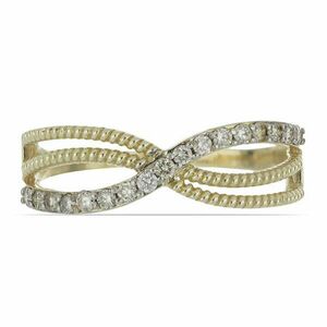 Arany Gyűrű Fehér Gyémánttal, Y49955/57 kép