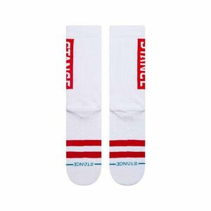 Stance og zokni unisex fehér/piros l kép