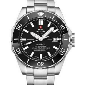 Swiss Military SMA34092.01 automatic Diver 45mm 100ATM kép