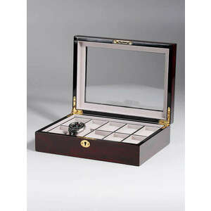 Rothenschild Watch Box RS-2031-DC for 10 Watches Dark Cherry kép