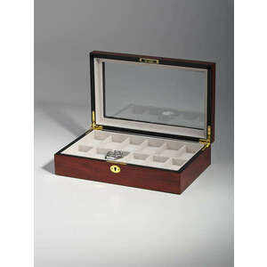 Rothenschild Watch Box RS-1087-12C for 12 Watches Cherry kép