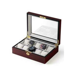 Rothenschild Watch Box RS-1087-10C for 10 Watches Cherry kép