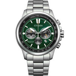 Citizen CA4570-88X Eco-Drive Titanium Chronograph Mens Watch 44mm kép