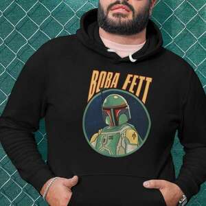 Boba Fett kör star wars kapucnis pulóver - egyedi mintás, 4 színben, 5 méretben kép