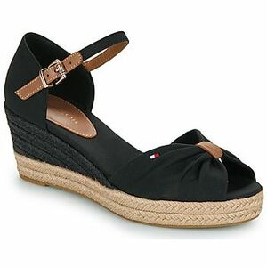 Gyékény talpú cipők Tommy Hilfiger BASIC OPEN TOE MID WEDGE kép