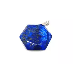 Hexagon medál Lapis lazuli 3cm kép