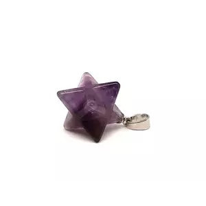 Merkaba medál Ametiszt 2x2cm kép