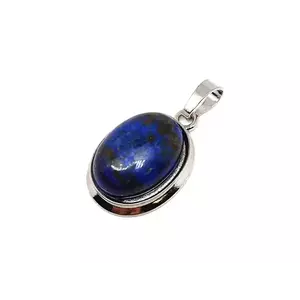 Ovális medál fém Lapis lazuli 1, 5x2cm kép