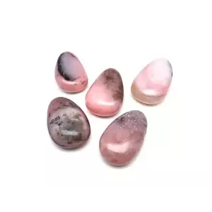 Átfúrt Opál pink csepp medál kép