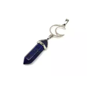 Vogel medál fém hold Lapis lazuli 8x35mm kép