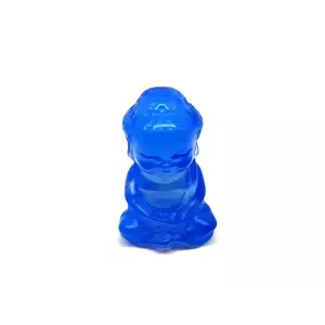 Figura Üveg kék Buddha 4cm kép