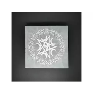 Szelenit négyzet kelta pentagram 10cm kép