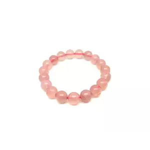 Kalcedon pink golyó karkötő 10mm kép