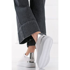 Fehér-ezüst alacsony szárú tornacipő Taley kép