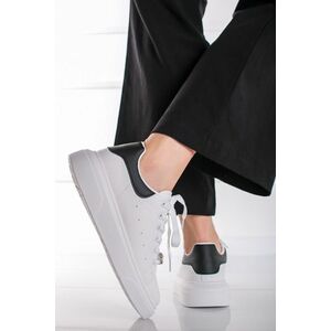 Fekete-fehér alacsony szárú tornacipő Shyla kép