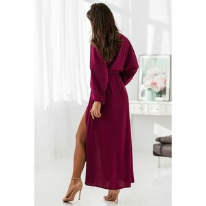 Fukszia felsliccelt oversized ruha Anisa kép