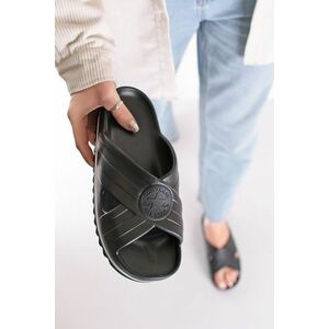 Fekete platform gumi papucs Chuck Taylor All Star Sandal Lite CX Black kép