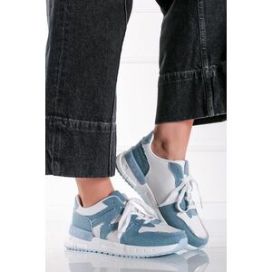 Fehér-kék alacsony szárú tornacipő Crissie kép