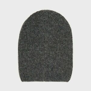 House - Gyapjúkeverékből készült, símaszk stílusú beanie sapka - Szürke kép