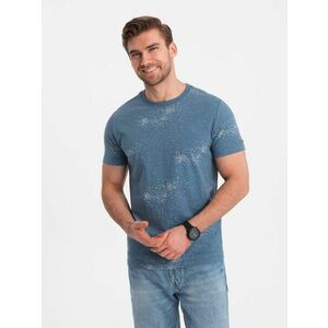 Ombre Clothing Divatos kék betű szétszórt betűkkel V3 TSFP-0179 kép