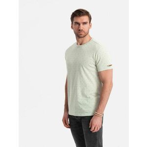 Ombre Clothing Halvány zöld póló betűkkel V5 TSFP-0185 kép