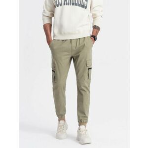 Ombre Clothing Trendi khaki jogger nadrág V1 PAJO-0125 kép