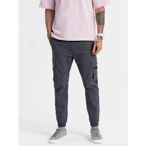 Ombre Clothing Trendi grafit szürke jogger V3 PAJO-0125 kép