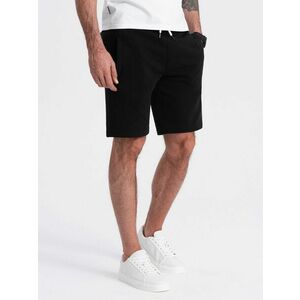 Ombre Clothing Fekete melegítő bermuda V5 SRSK-0139 kép