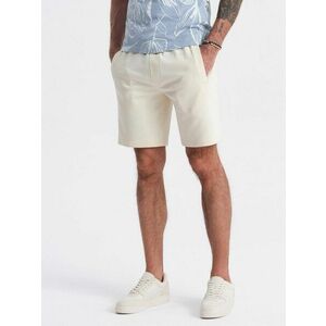 Ombre Clothing Krém sínű melegítő bermuda V12 SRSK-0139 kép