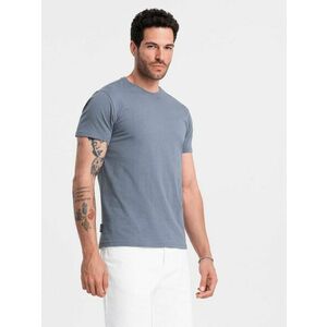 Ombre Clothing Denim kék pamut póló V7 TSBS-0146 kép