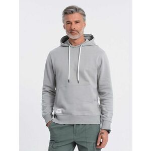 Ombre Clothing Időtlen szürke kapucnis felső V8 SSBN-0177 kép