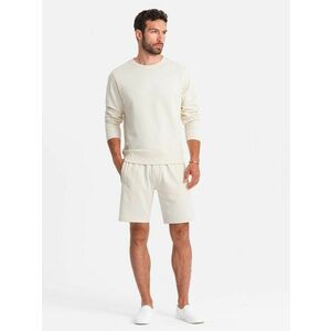 Ombre Clothing Hamu színű rövid melegítő együttes ( belebújós pulcsi+bermuda)V1-Z77 kép