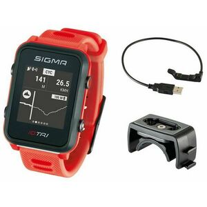 Sigma Sigma Pulsmetr iD.TRI BASIC Neon Red 24230 kép