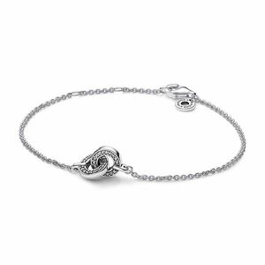 Pandora Pandora Gyönyörű ezüst karkötő Signature 592742C01 18 cm kép