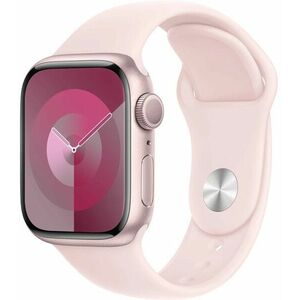 Apple Apple Apple Watch Series 9 41mm rózsaszín alumínium, világos rózsaszín S/M sportszíjjal kép