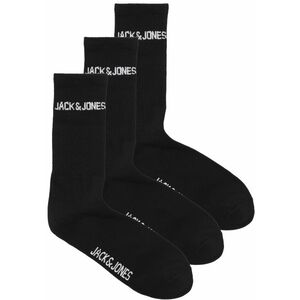 Jack&Jones Jack&Jones 3 PACK - férfi zokni JACMELVIN 12260083 Black kép