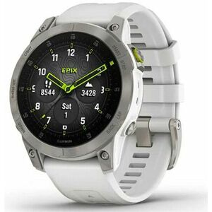 Garmin Garmin epix™ (Gen 2) – Sapphire Edition | 47 mm + térképek Topo Czech PRO Titanium / White Band 010-02582-21 kép