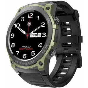 Wotchi Wotchi AMOLED Smartwatch DM55 – Green - Black kép