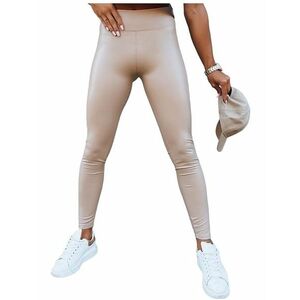 Bézs bőr leggings első kép