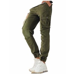 Khaki cargo jogger nadrág kép