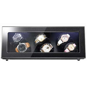 Óratartó doboz iUni Watch Winder 6, Carbon kép