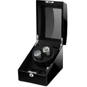 Óratartó doboz iUni Watch Winder 2 + 3 tárolóhely, Fekete kép